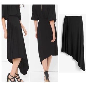 NEW WHITE HOUSE BLACK MARKET ASYMMETRIC MAXI SKIRT